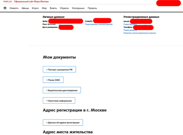 Регистрация физического лица через государственные службы в Москве
